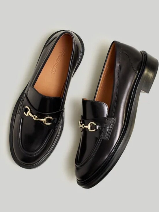 Madewell Shoes - Madewell Women's The Vermon Bit Hardware Loafers  Black Leather Size 6 1/2